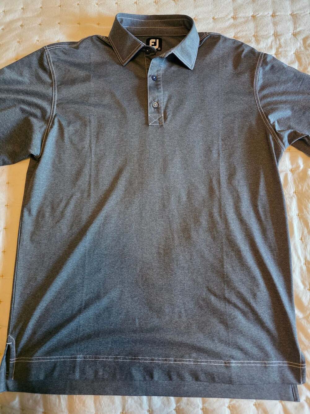 FootJoy FJ Men's Short Sleeve Performance Golf Polo Shirt‎ Heather Gray